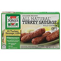 Jones Dairy Farm Sausage All Natural Golden Brown Turkey Links 10 Count - 5 Oz - Image 3