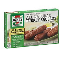Jones Dairy Farm Sausage All Natural Golden Brown Turkey Links 10 Count - 5 Oz