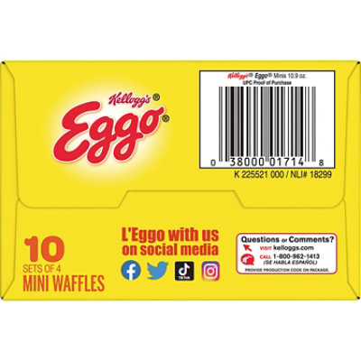 Eggo Minis Frozen Waffles Homestyle with Maple Flavor Frozen Breakfast 40 Count - 10.9 Oz - Image 8
