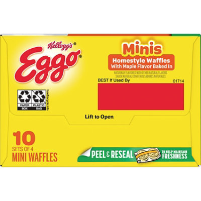 Eggo Mini Frozen Breakfast Waffles Homestyle with Maple Flavor 10 Count - 10.9 Oz - Image 7