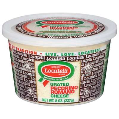 Locatelli Grated Romano Cheese Cup - 8 Oz