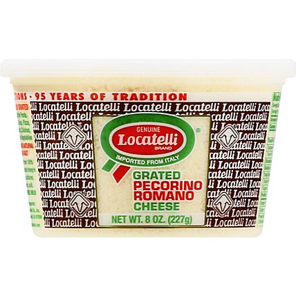 Locatelli Cheese Romano Grated Cup - 8 Oz - Image 2