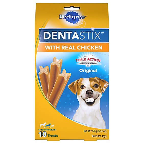 PEDIGREE DentaStix Dog Treats Original Medium Pouch - 10 Count
