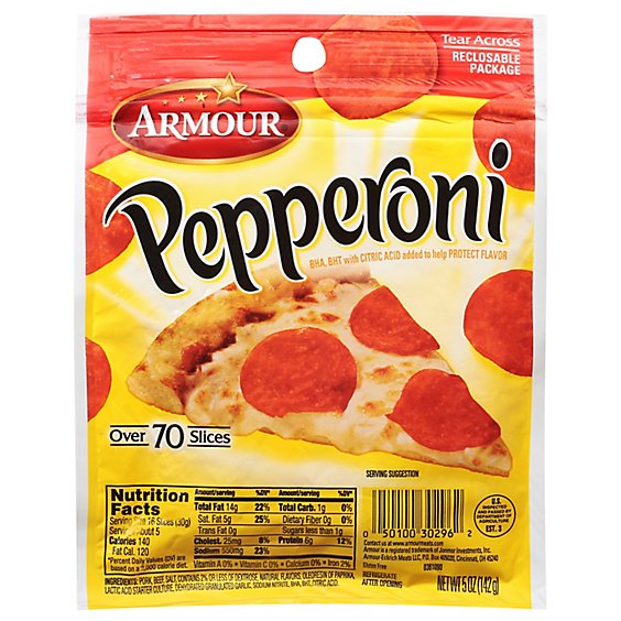 Armour Pepperoni Slices - 5 Oz