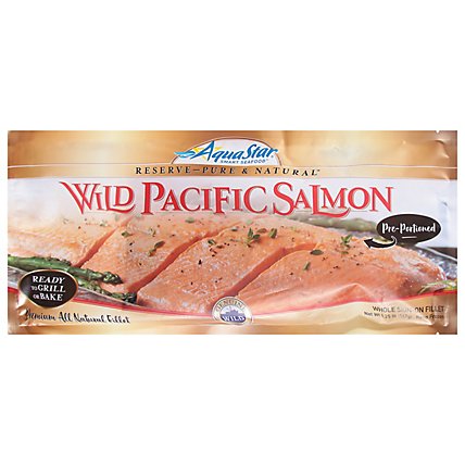 Aqua Star Salmon Pacific Wild Fillet Frozen - 1.25 Lb - randalls Aqua Star Salmon Pacific Wild Fillet Frozen - 1.25 Lb - randalls