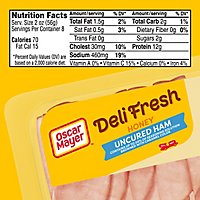Oscar Mayer Deli Fresh Honey Uncured Ham Sliced Lunch Meat Family Size Tray - 16 Oz - Image 9