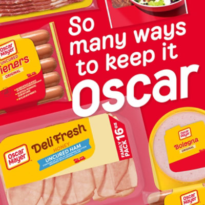 Oscar Mayer Deli Fresh Honey Uncured Ham Sliced Lunch Meat Family Size Tray - 16 Oz - Image 8