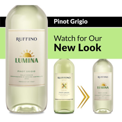 Ruffino Lumina DOC Pinot Grigio Italian White Wine - 1.5 Liter - Image 1