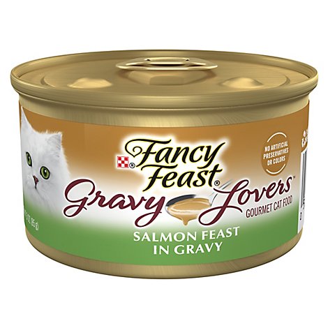 Fancy Feast Cat Food Wet Gravy Lovers Salmon In Seared Salmon Gravy - 3 Oz