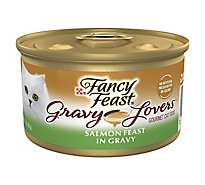 Fancy Feast Cat Food Wet Gravy Lovers Salmon In Seared Salmon Gravy - 3 Oz