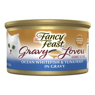 Fancy Feast Gravy Lovers Ocean Whitefish And Tuna In Sauteed Seafood Gravy Cat Wet Food - 3 Oz - Image 1