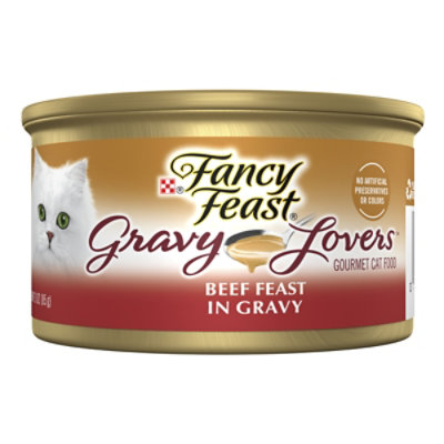 Fancy Feast Cat Food Wet Gravy Lovers Beef In Roasted Beef Gravy - 3 Oz - Image 1