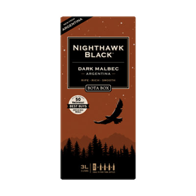 Bota Box Nighthawk Black Dark Malbec Red Wine - 3 Liter - Image 2