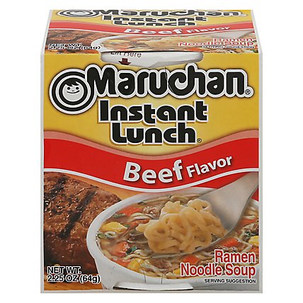 Maruchan Instant Lunch Ramen Noodle Soup Beef Flavor - 2.25 Oz - Image 1