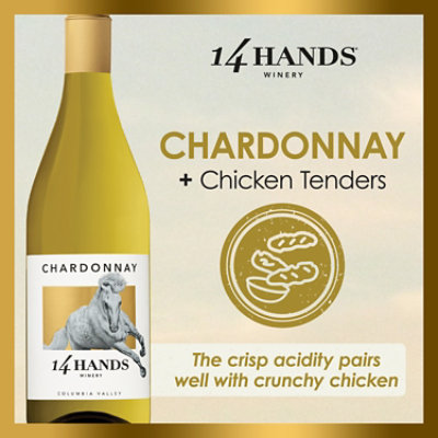 14 Hands Chardonnay White Wine Bottle - 750 Ml - Image 2