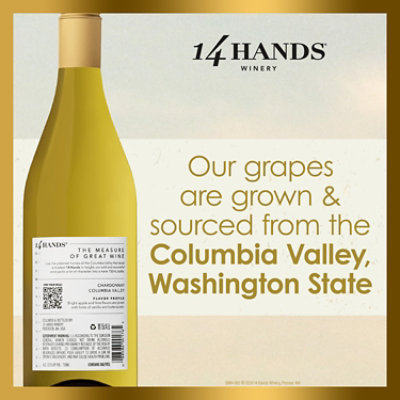 14 Hands Chardonnay White Wine Bottle - 750 Ml - Image 3