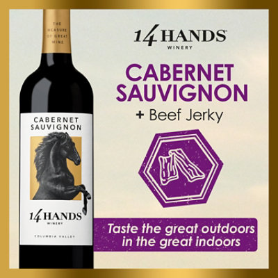 14 Hands Cabernet Sauvignon Red Wine Bottle - 750 Ml - Image 2