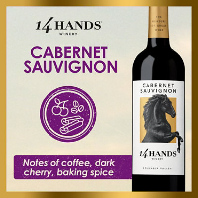 14 Hands Cabernet Sauvignon Red Wine Bottle - 750 Ml - Image 4