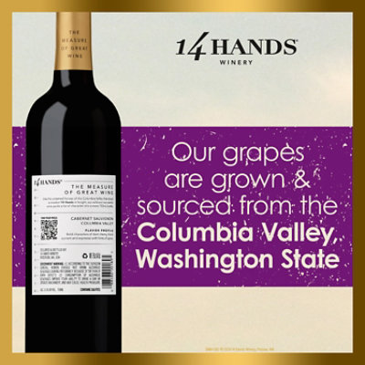 14 Hands Cabernet Sauvignon Red Wine Bottle - 750 Ml - Image 3