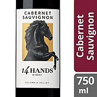 14 Hands Cabernet Sauvignon Red Wine Bottle - 750 Ml - Image 1