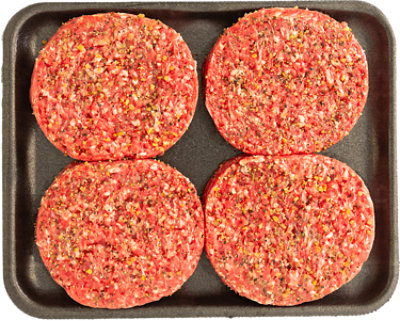 Open Nature Beef Grass Fed Angus Ground Beef Grass Fed Angus Patties 93% Lean 7% Fat - 1 Lb