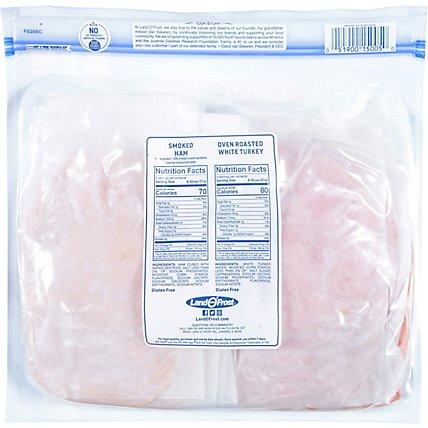 Land O Frost Sub Sandwich Kit Smoked Ham & Oven Roasted Turkey - 24 Oz - Image 6