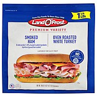 Land O Frost Sub Sandwich Kit Smoked Ham & Oven Roasted Turkey - 24 Oz - Image 2