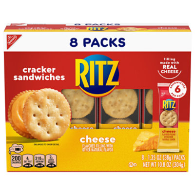 RITZ Cheese Sandwich Crackers Snack Packs - 8-1.35 Oz - Image 1