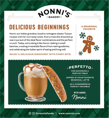 Nonnis Biscotti Gingerbread - 6.88 Oz - Image 4