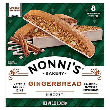 Nonnis Biscotti Gingerbread - 6.88 Oz - Image 1