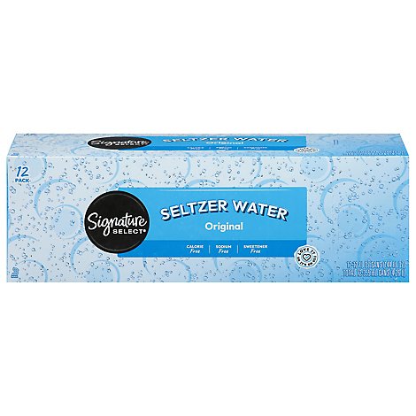 Signature SELECT Water Seltzer - 12-12 Fl. Oz.