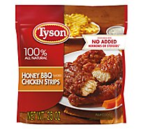Tyson Fully Cooked Honey BBQ Frozen Chicken Strips - 25 Oz