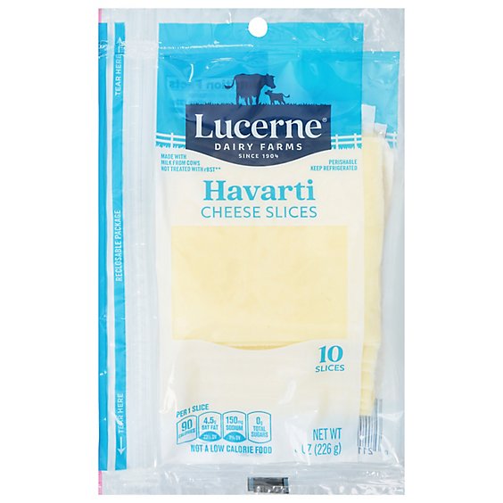 Lucerne Cheese Slices Havarti - 10 Count