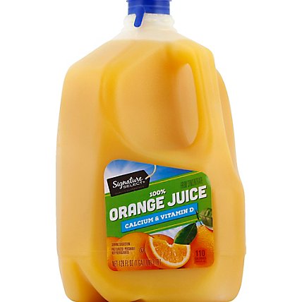 Signature SELECT Juice 100% Orange No Pulp Chilled - 128 Fl. Oz. - Image 2