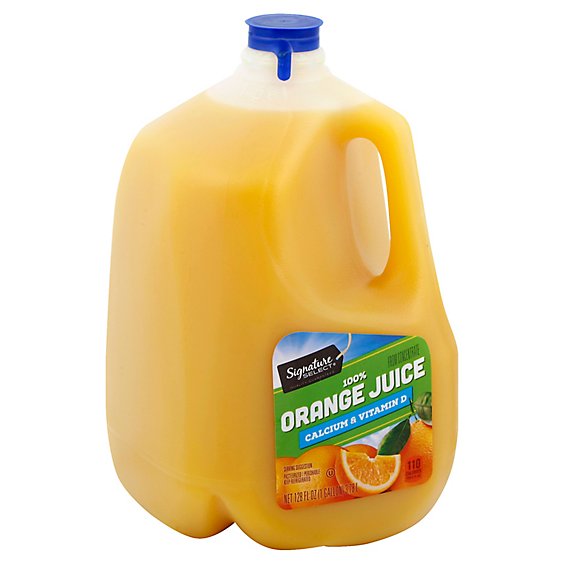 Signature SELECT Juice 100% Orange No Pulp Chilled - 128 Fl. Oz.