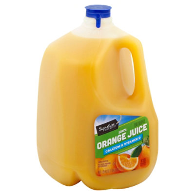 Signature Select Juice 100 Orange No Pulp Chilled 128 Fl Oz Safeway