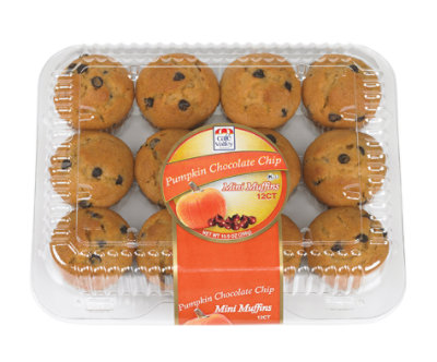 Mini Muffin Pumpkin Chocolate Chip - Each