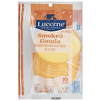 Lucerne Cheese Slices Smoked Pasteurized Processed Gouda - 8 Oz - Image 2