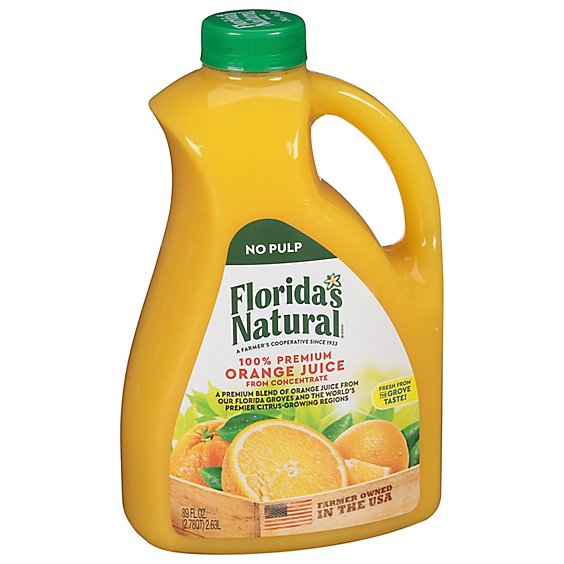 Florida's Natural Orange Juice No Pulp Chilled - 89 Fl. Oz.