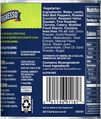 Progresso Vegetable Classics Soup Lentil with Roasted Vegetables - 19 Oz - Image 6