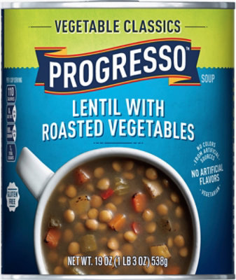Progresso Vegetable Classics Soup Lentil with Roasted Vegetables - 19 ...