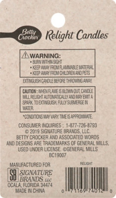Betty Crocker Candles Relight - 12 Count - Image 4