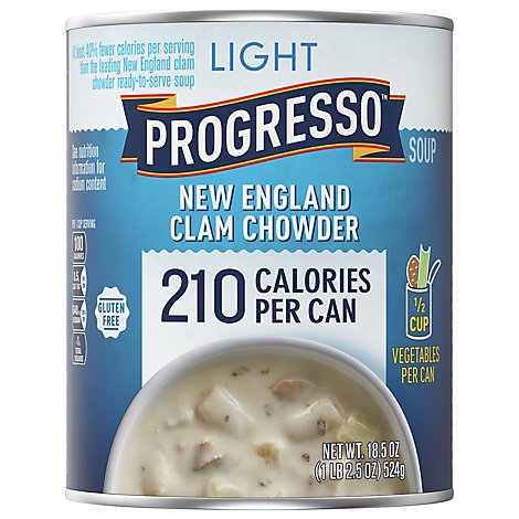 Progresso Light Soup New England Clam Chowder - 18.5 Oz