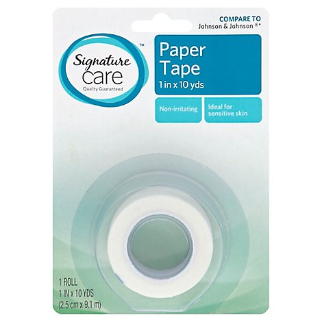 Signature Care Paper Tape Non Irritating 1in x 10yds - Each