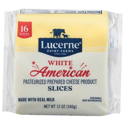 Lucerne Cheese Food Slices American White - 12 Oz - Image 2