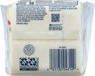 Lucerne Cheese Food Slices American White - 12 Oz - Image 5