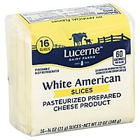 Lucerne Cheese Food Slices American White - 12 Oz - Image 1
