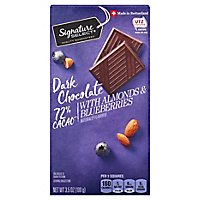 Signature SELECT Dark Chocolate 72% Cacao With Almonds & Blueberries - 3.5 Oz - Image 1