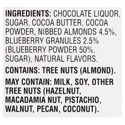 Signature SELECT Dark Chocolate 72% Cacao With Almonds & Blueberries - 3.5 Oz - Image 5