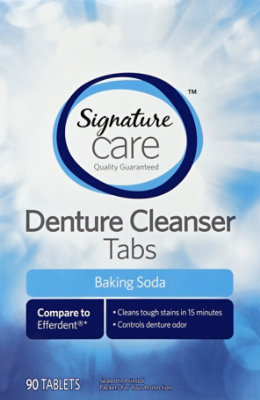 Signature Select/Care Denture Cleanser Tabs Baking Soda - 90 Count - Image 2